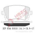 Padera de freno de cerámica FMSI D1018 para Audi